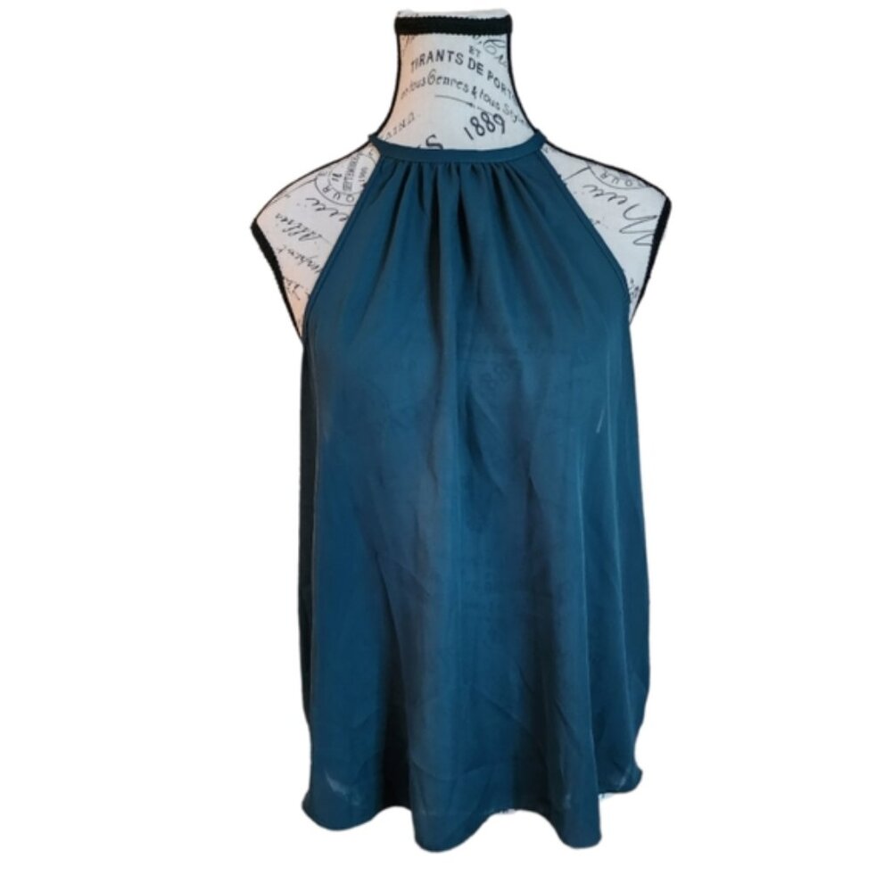 Windsor Blue Racerback Tank Top Size Small